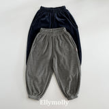 ［ELLY MOLLY］Velvet stripe jogger pants