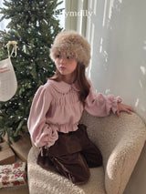 ［ELLY MOLLY］Honey round collar blouse