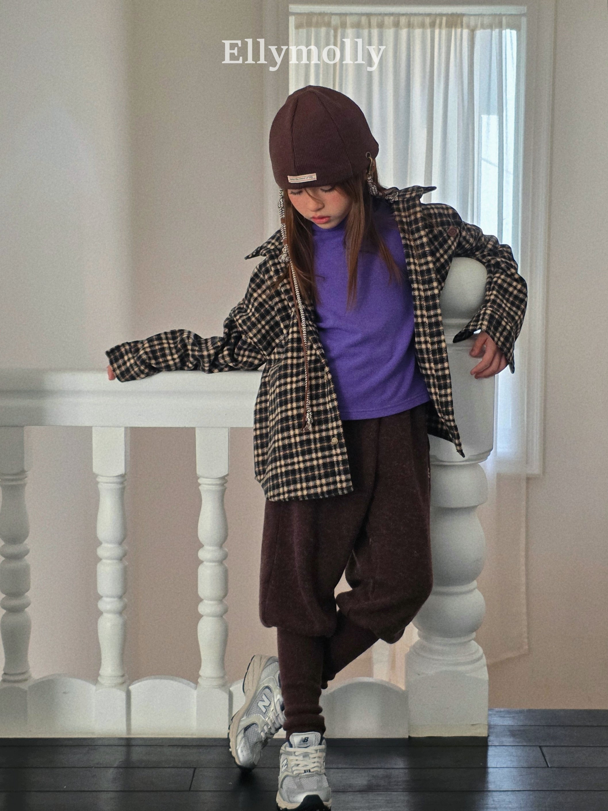 ［ELLY MOLLY］Point warm pants