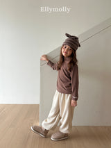 ［ELLY MOLLY］Mue stripe halfneck tee