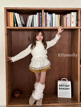 ［ELLY MOLLY］Blooming knit skirt