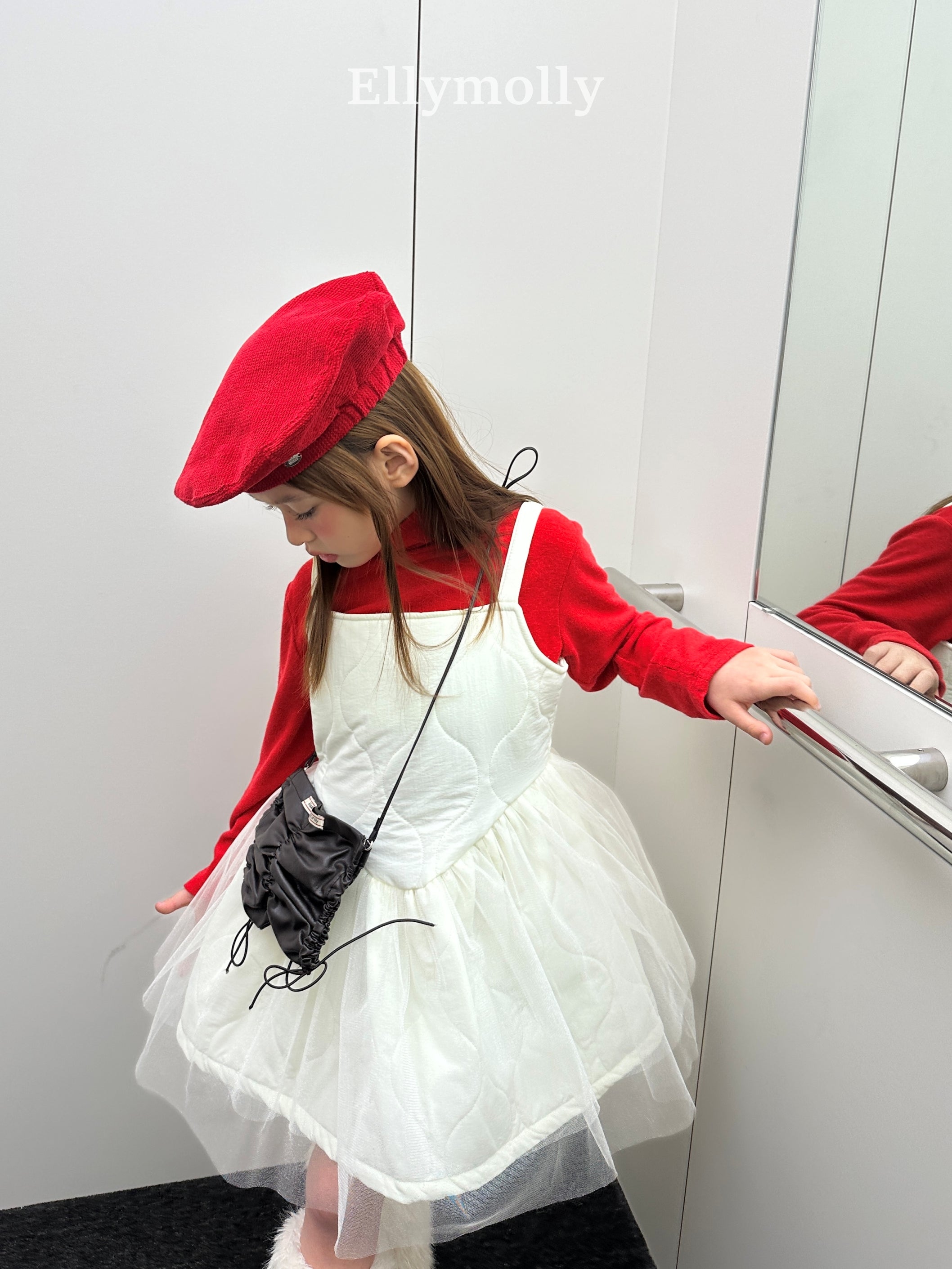 ［ELLY MOLLY］Quilting shasha one-piece