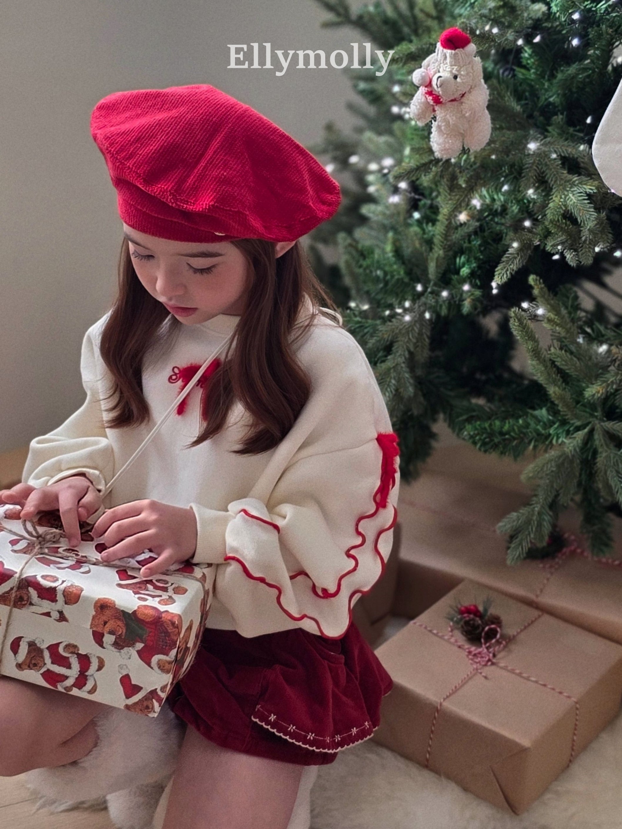 ［ELLY MOLLY］Double bow crop mtm