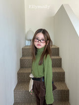 ［ELLY MOLLY］Snow warm turtleneck tee