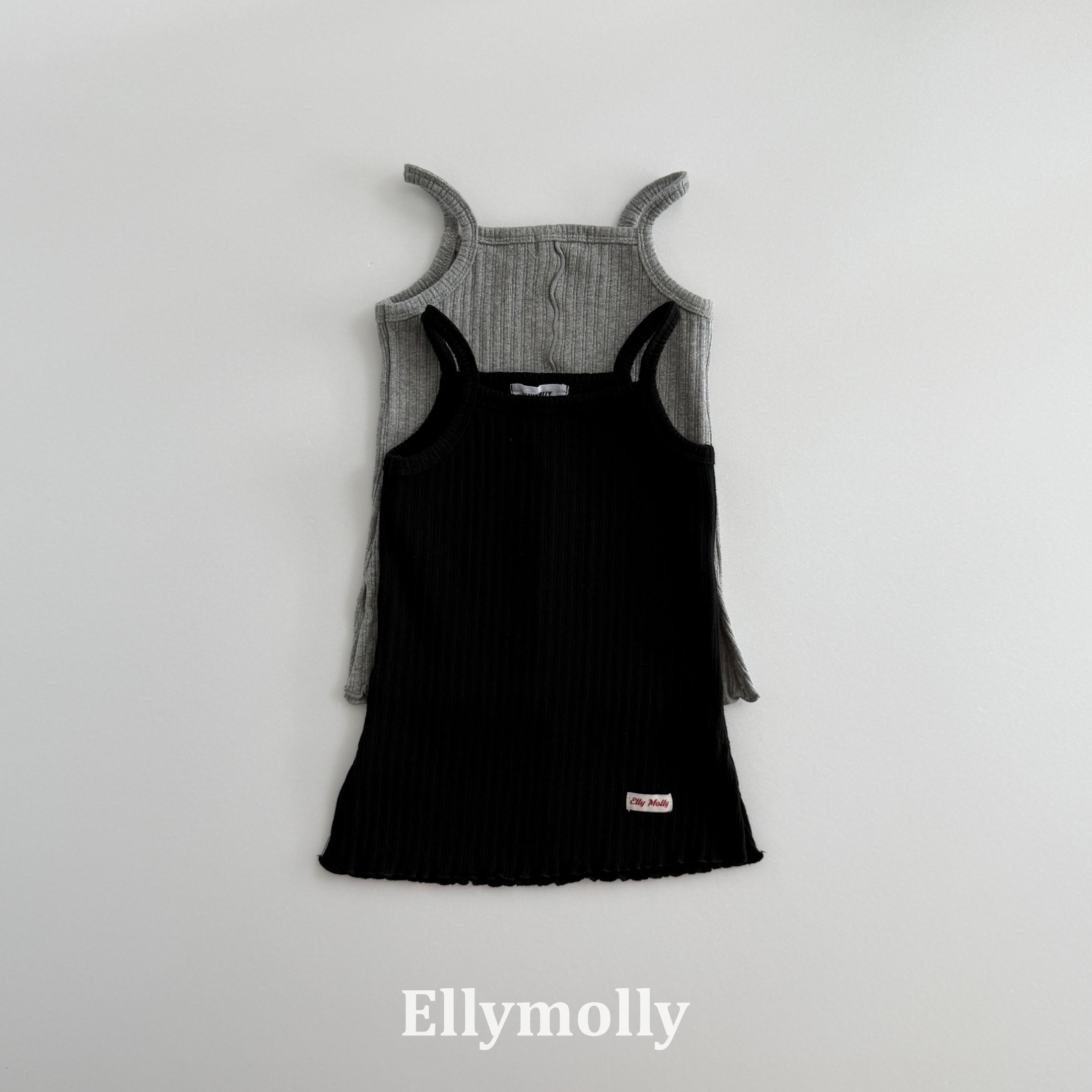 ［ELLY MOLLY］Rib layered camisole tops