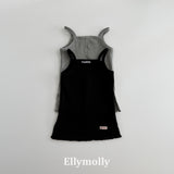 ［ELLY MOLLY］Rib layered camisole tops