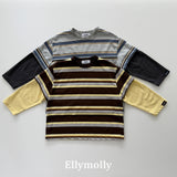 ［ELLY MOLLY］Campus layered tee