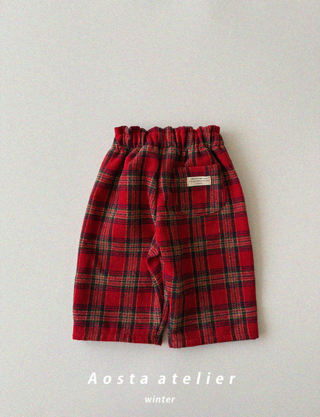 ［Aosta］Check pants