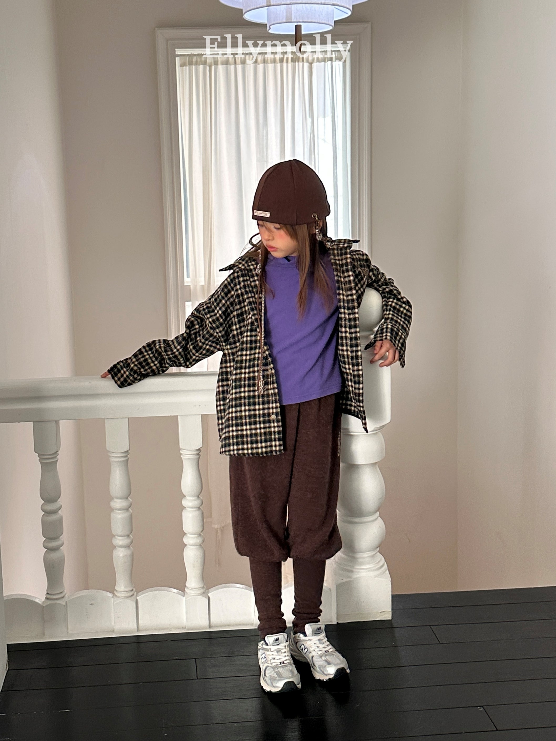 ［ELLY MOLLY］Snow warm turtleneck tee