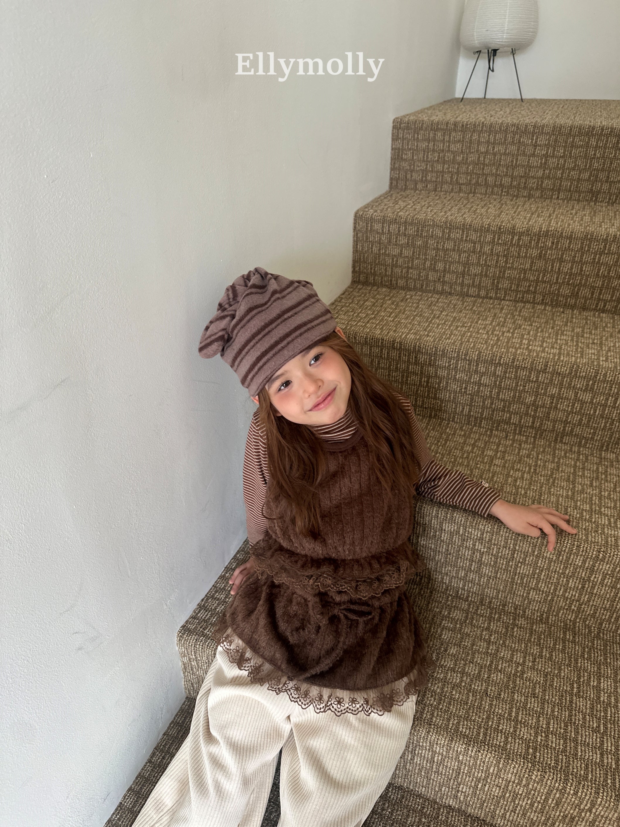 ［ELLY MOLLY］Blooming knit skirt