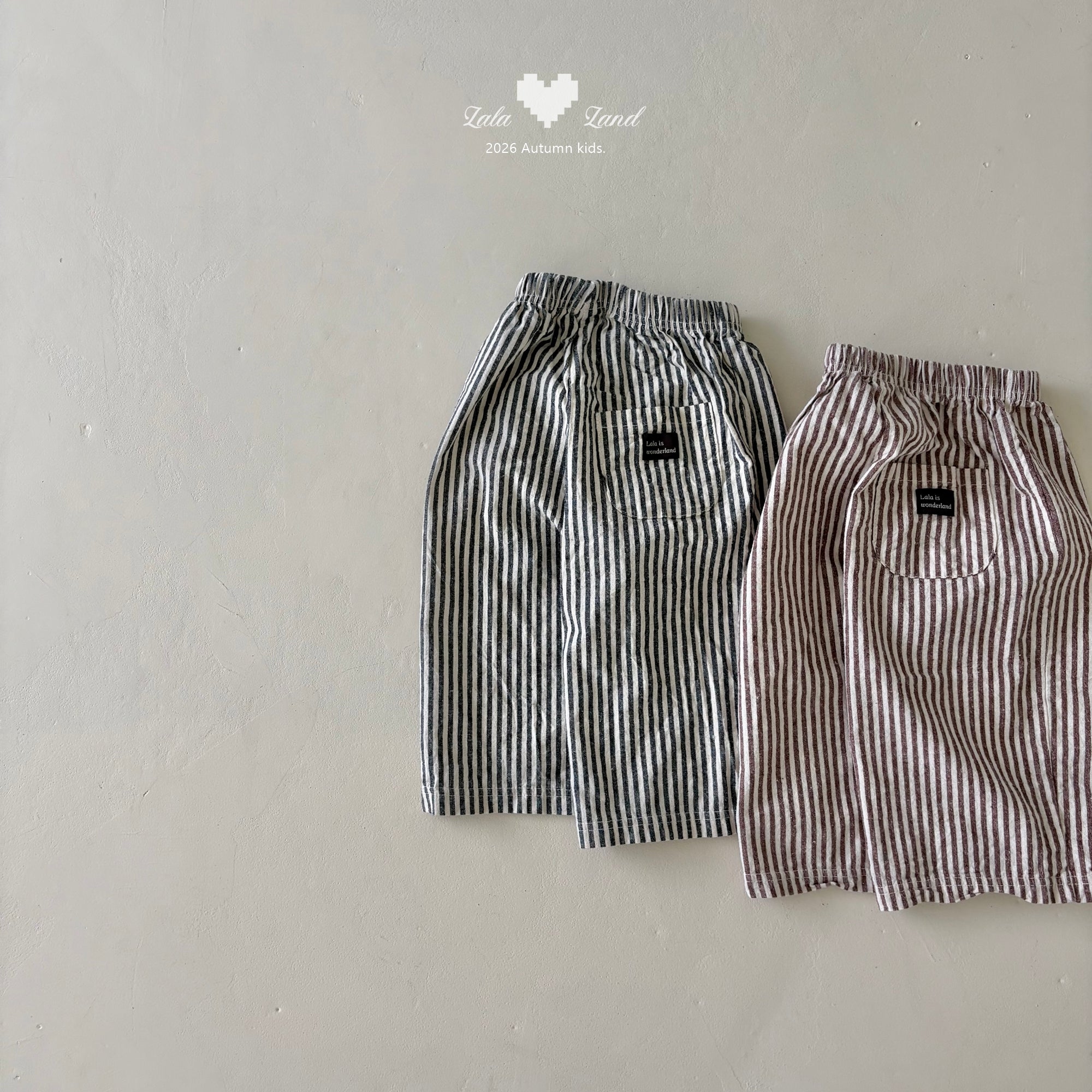 ［Lala land］Coco stripe pants