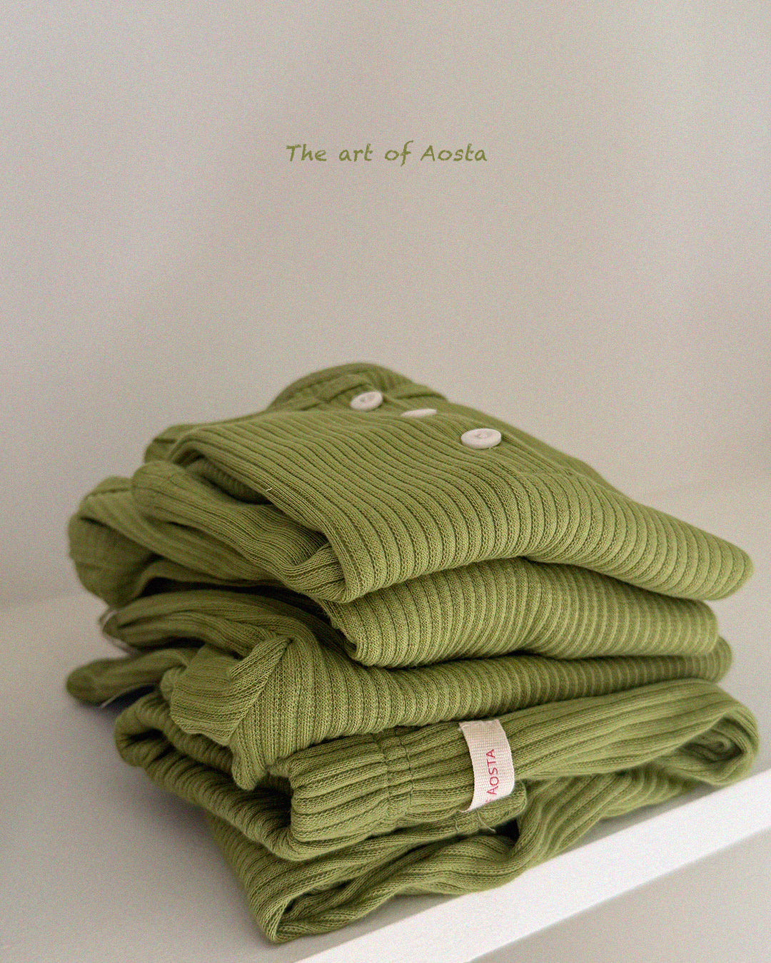 ［Aosta］Butter Button Tee