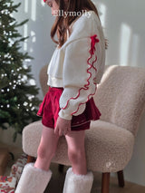 ［ELLY MOLLY］Double bow crop mtm