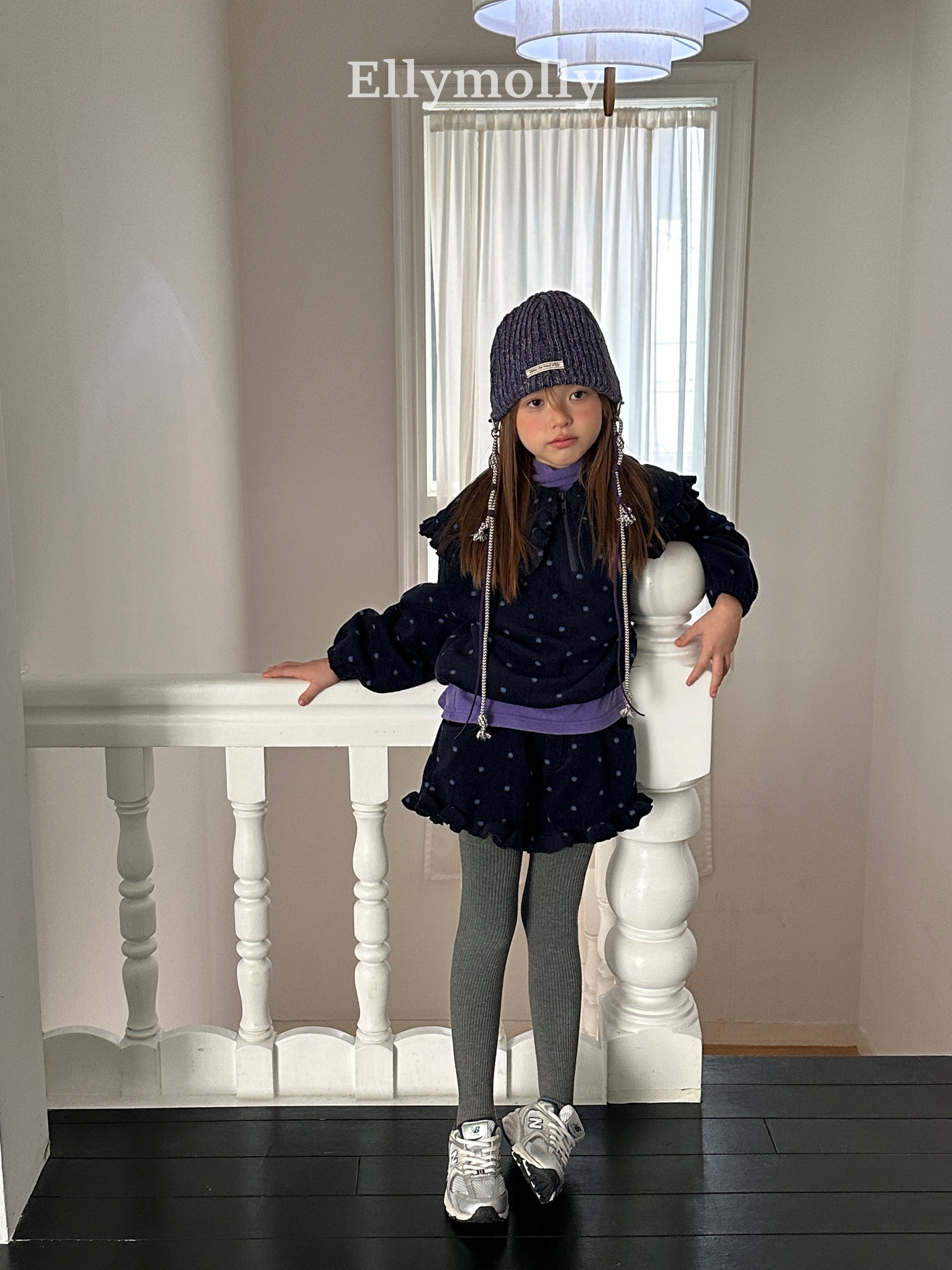 ［ELLY MOLLY］Snow warm turtleneck tee