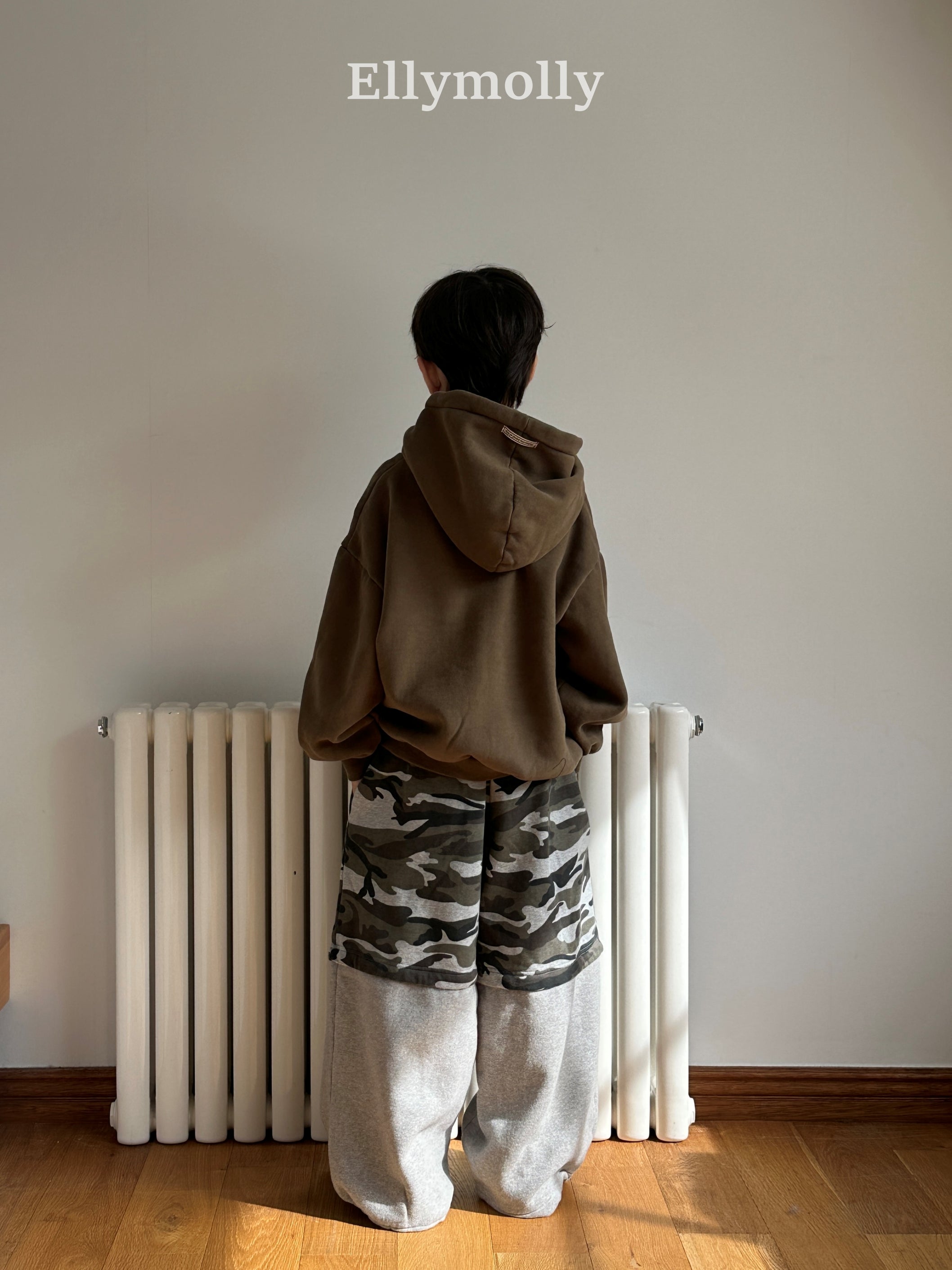 ［ELLY MOLLY］Soft warm camo pants