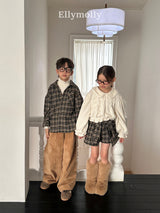 ［ELLY MOLLY］Honey round collar blouse