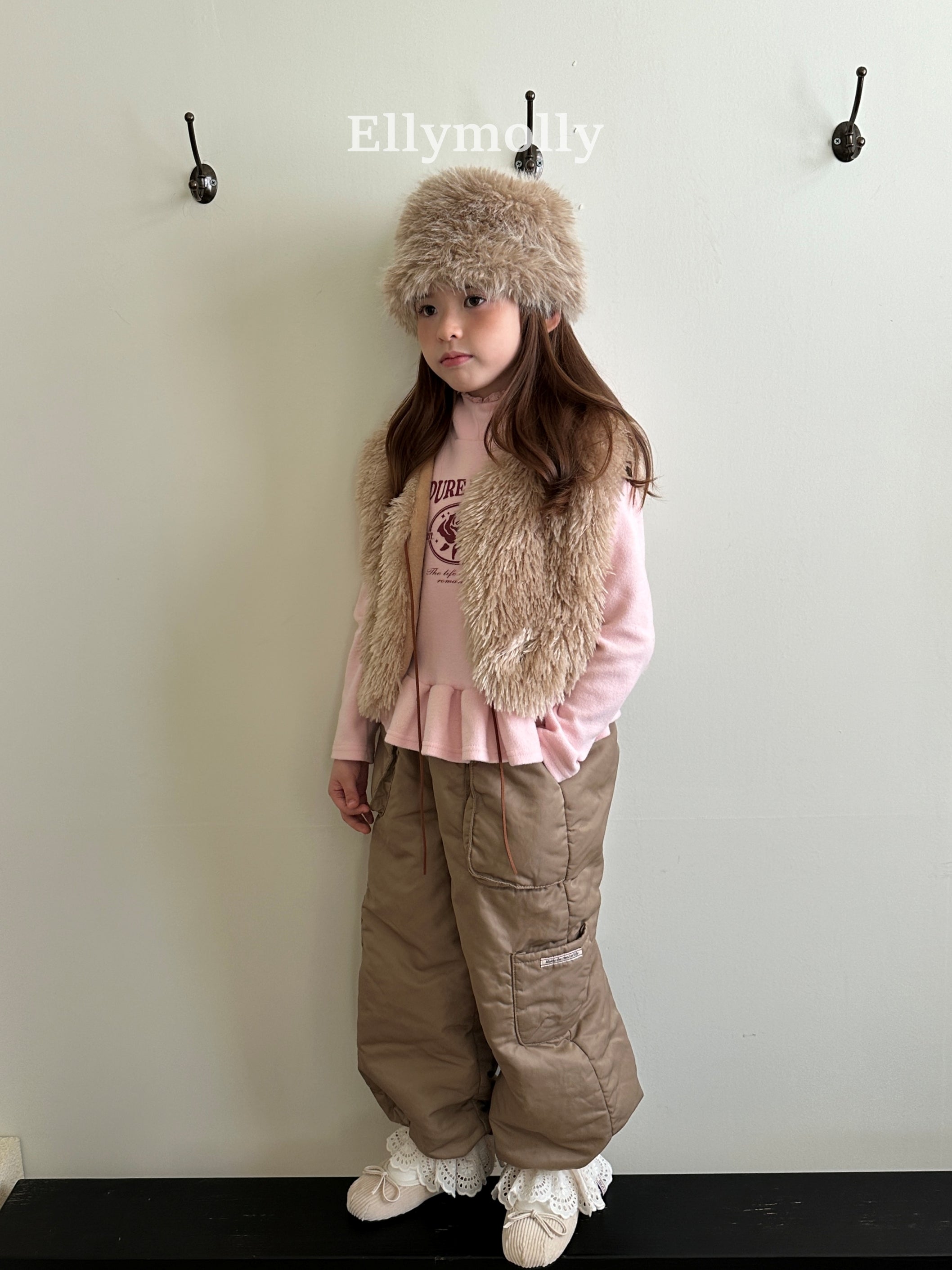 ［ELLY MOLLY］Rose frill hoodie