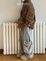 ［ELLY MOLLY］Rolling big cargo pants