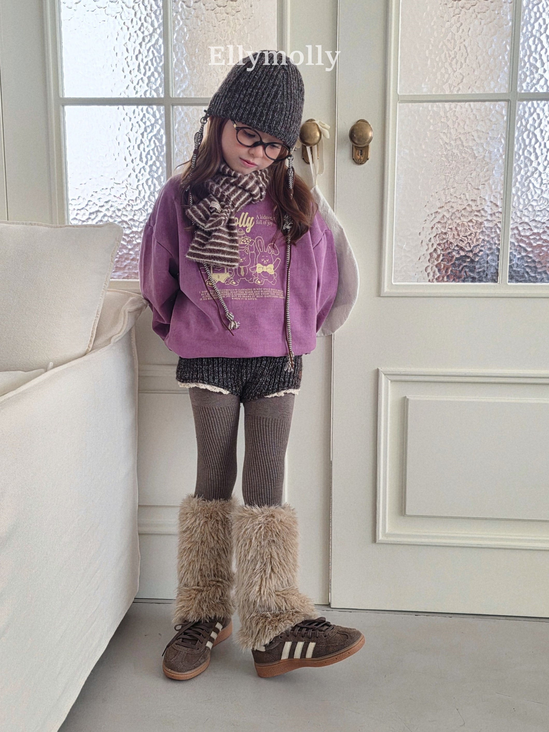 ［ELLY MOLLY］Muffin wool knit pants