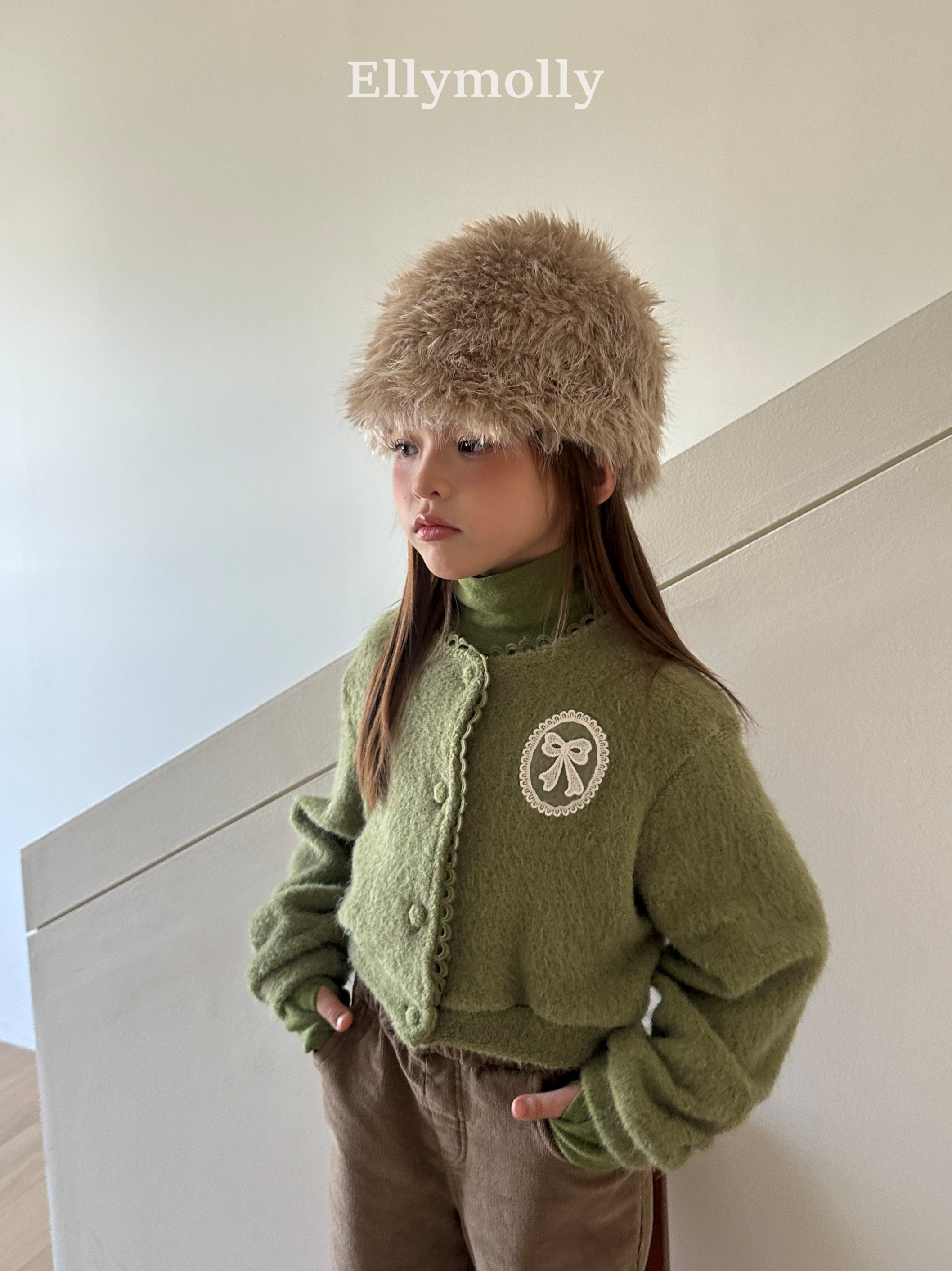 ［ELLY MOLLY］Fudge hug cardigan