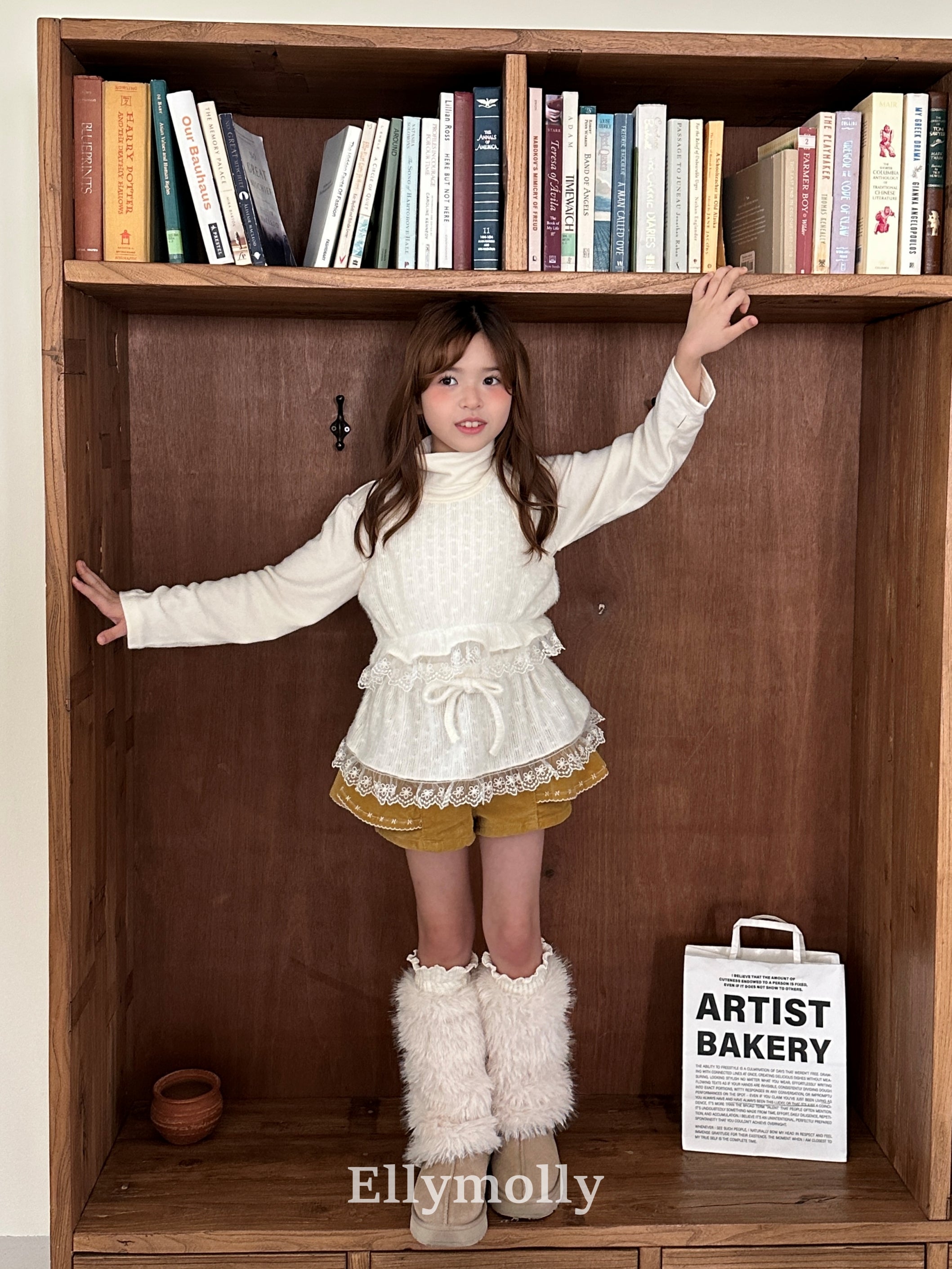 ［ELLY MOLLY］Blooming knit bustier