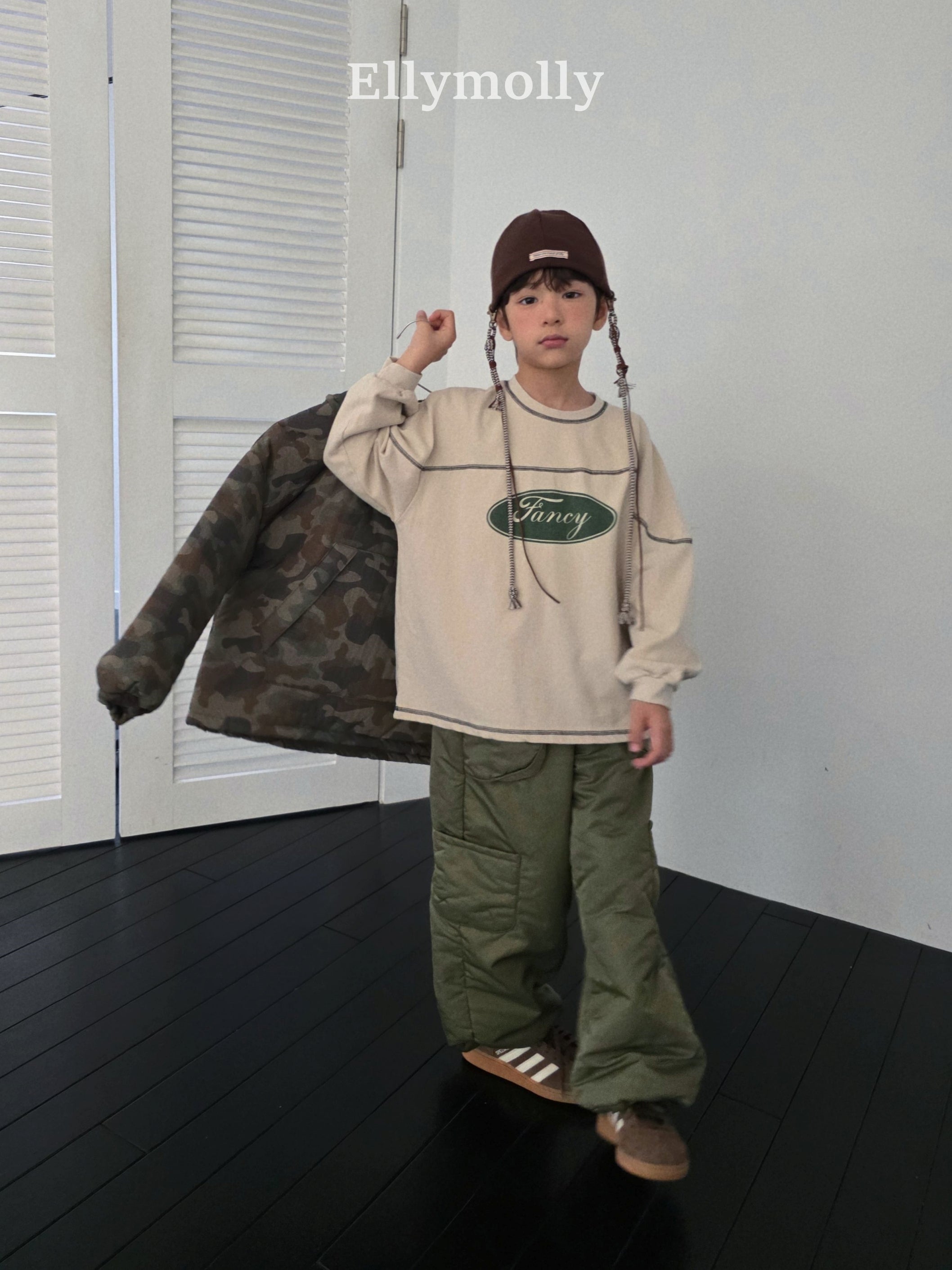 ［ELLY MOLLY］Fancy boxy tee