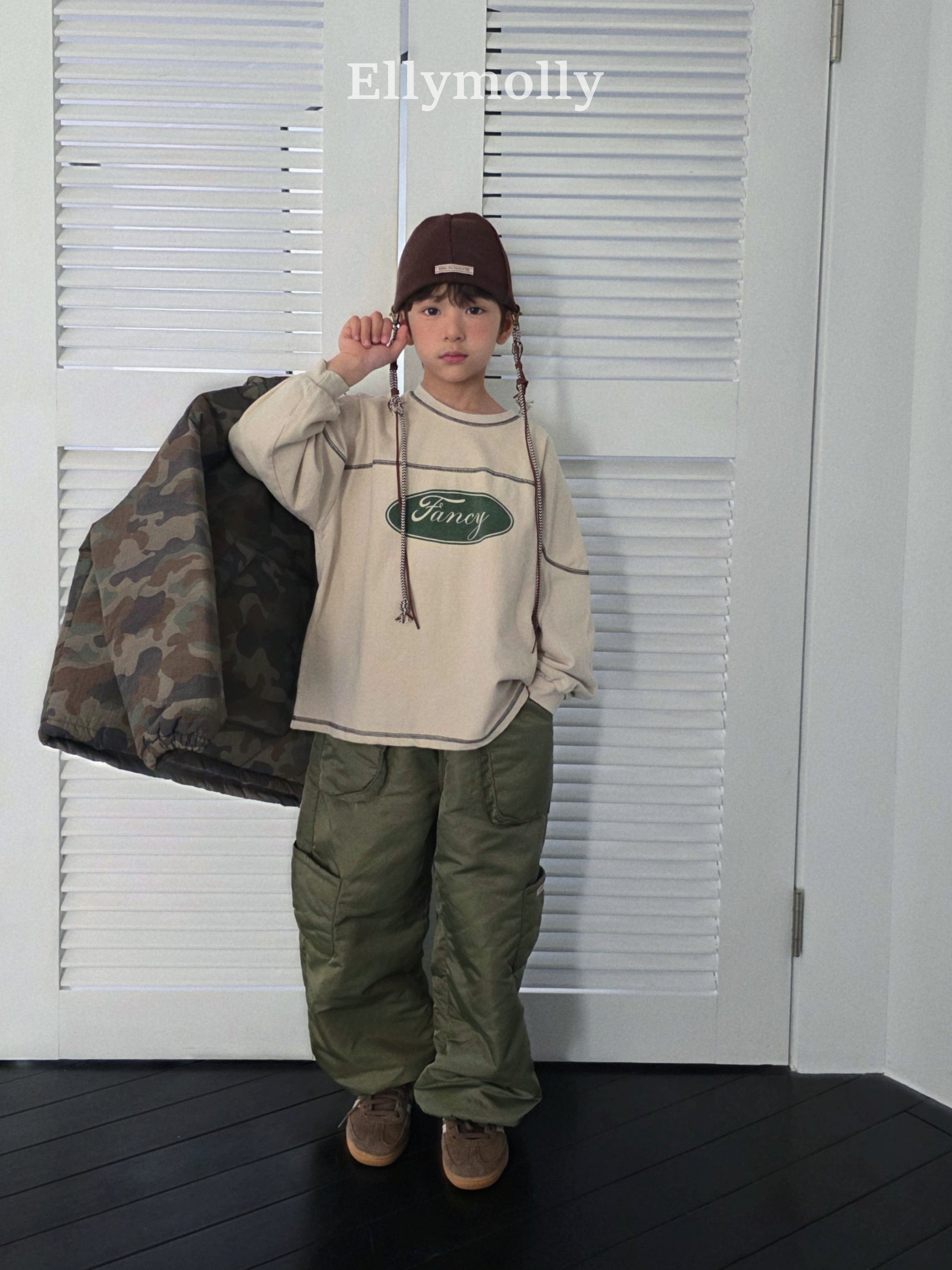 ［ELLY MOLLY］Fancy boxy tee