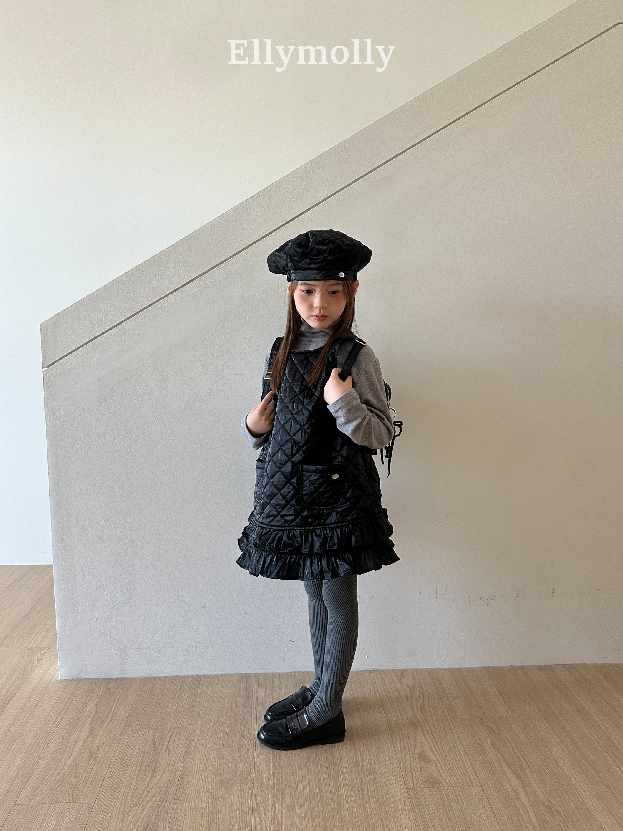 ［ELLY MOLLY］Snow warm turtleneck tee