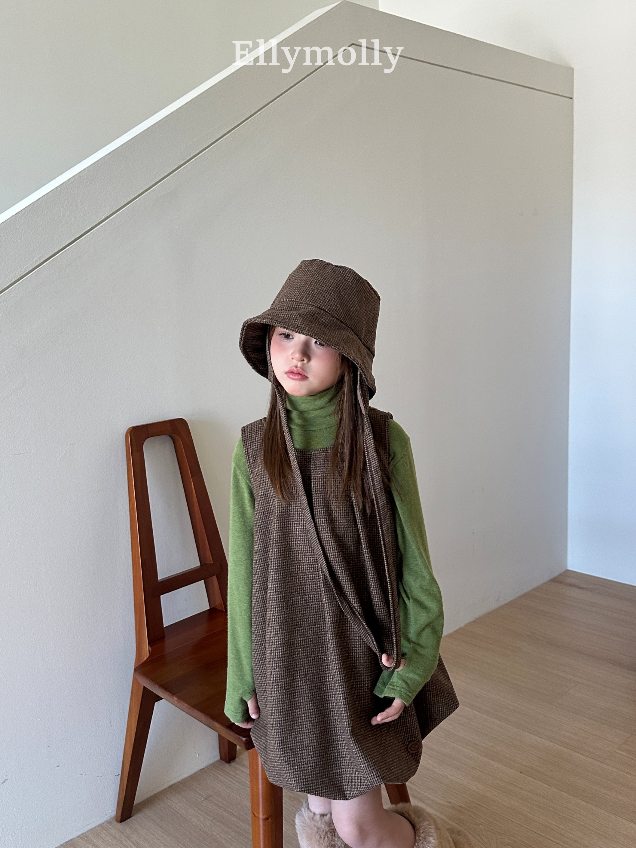 ［ELLY MOLLY］Snow warm turtleneck tee