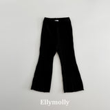 ［ELLY MOLLY］Mellow rib flare pants