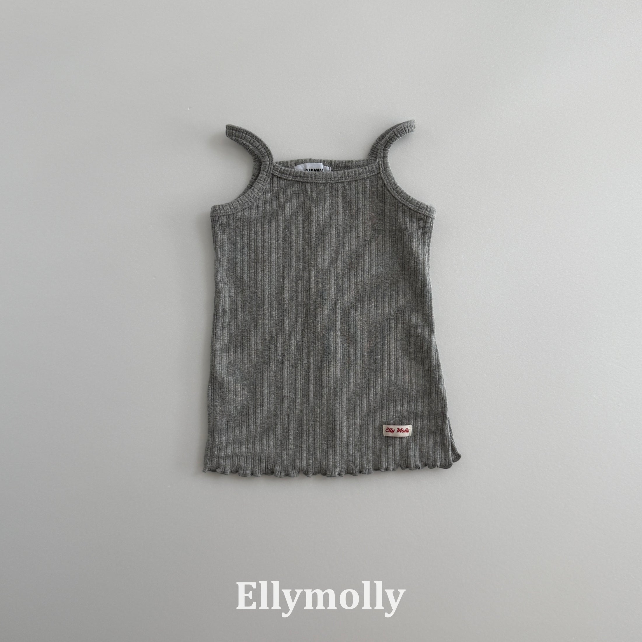 ［ELLY MOLLY］Rib layered camisole tops