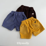 ［ELLY MOLLY］Soda corduroy half pants