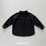 ［ELLY MOLLY］Bijou non-fade denim shirt