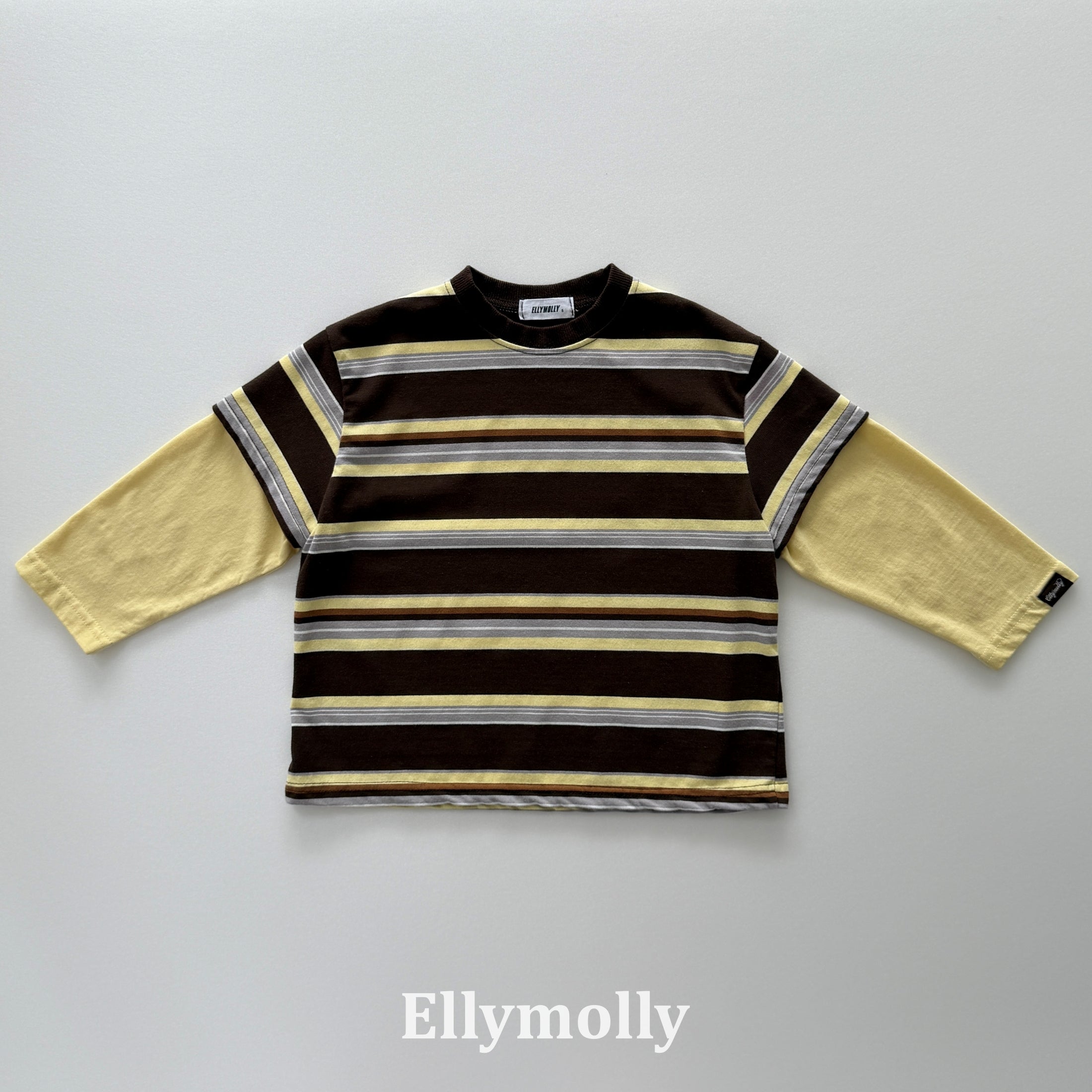 ［ELLY MOLLY］Campus layered tee