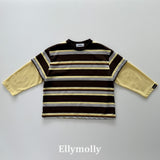 ［ELLY MOLLY］Campus layered tee
