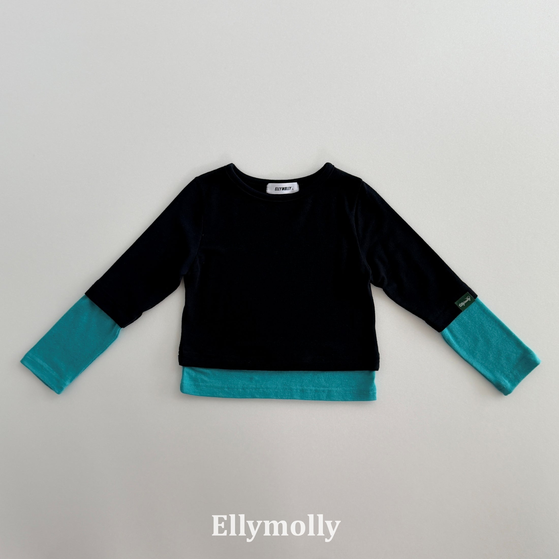 ［ELLY MOLLY］Rolling layered tee