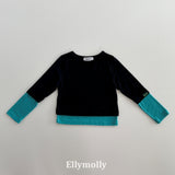 ［ELLY MOLLY］Rolling layered tee