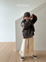 ［ELLY MOLLY］Creamy lace pants