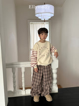 ［ELLY MOLLY］Teddy fur check pants