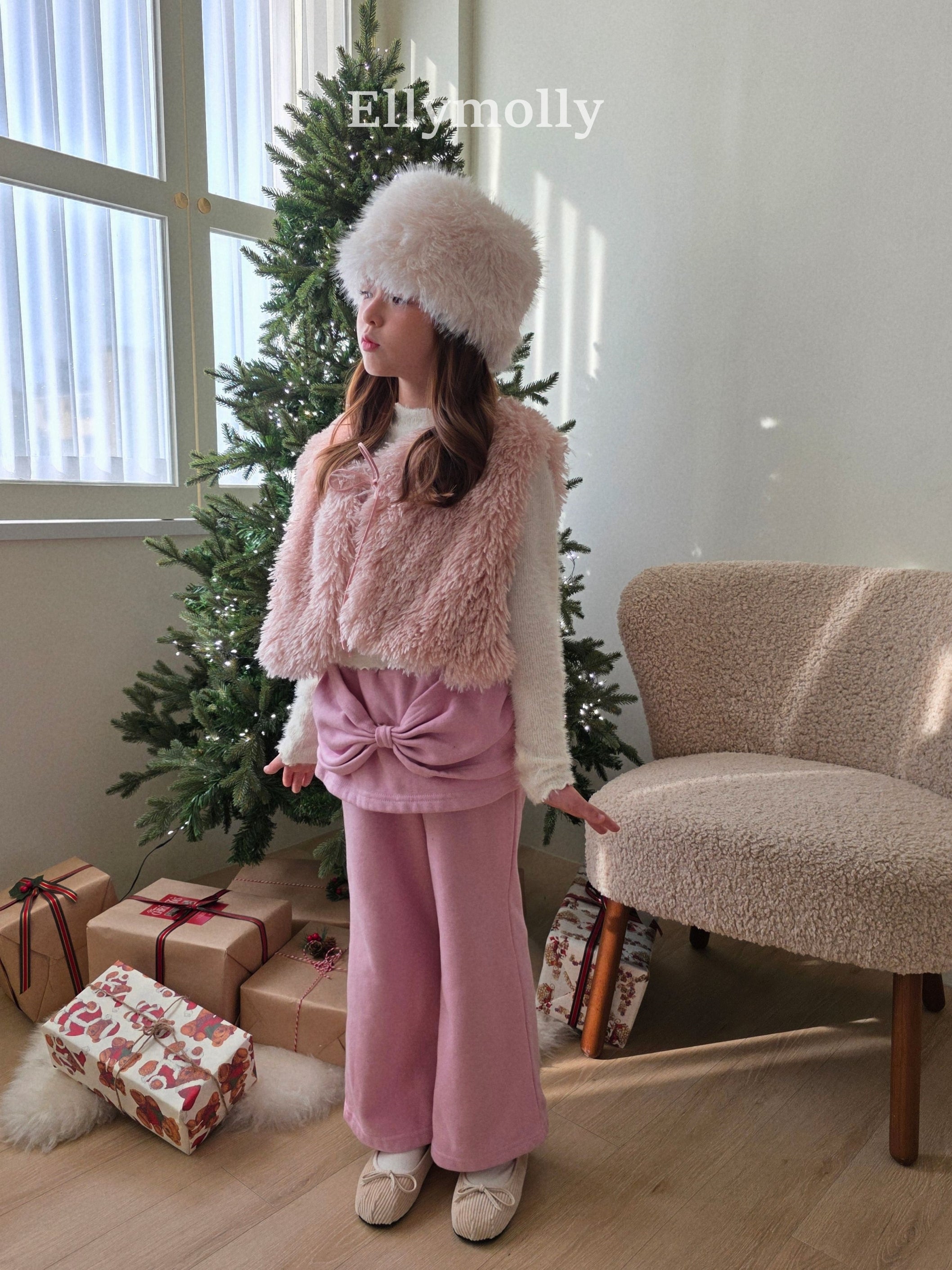 ［ELLY MOLLY］Lovely ribbon pants