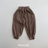 ［ELLY MOLLY］Waffle jogger pants