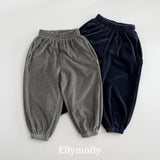 ［ELLY MOLLY］Velvet stripe jogger pants