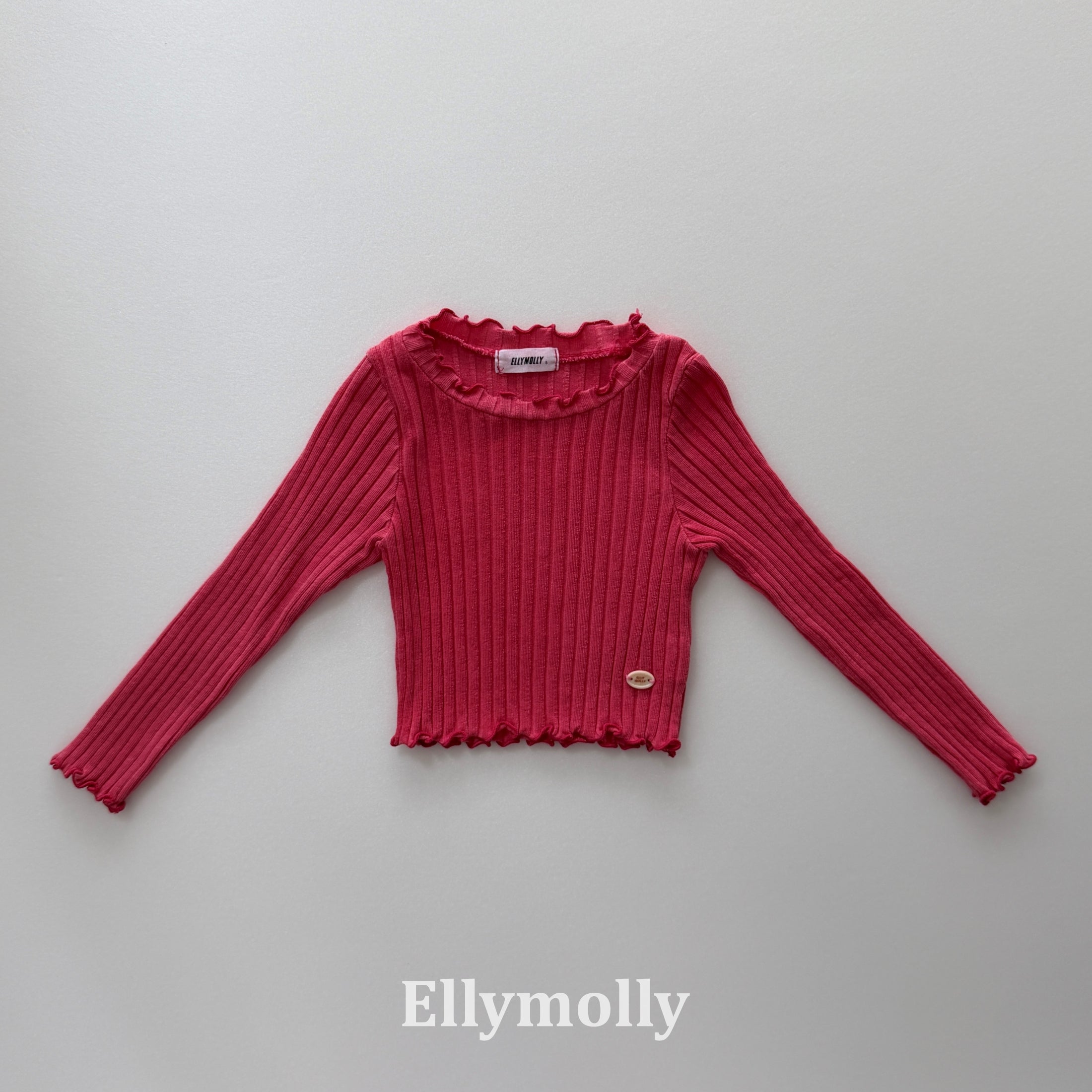 ［ELLY MOLLY］Dine wave rib tops