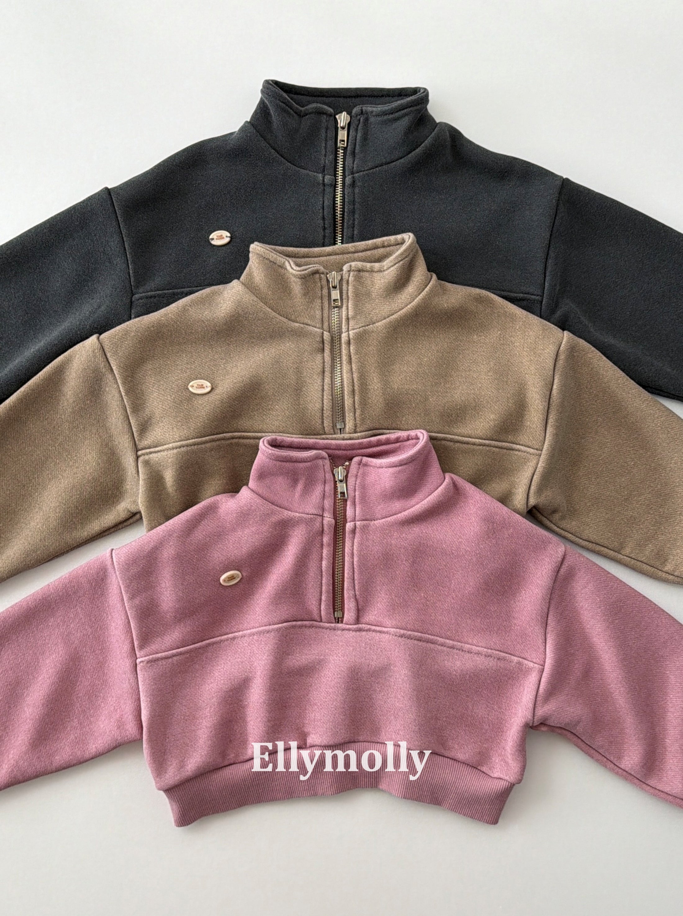 ［ELLY MOLLY］Arch pigment zip up