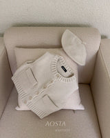 ［Aosta］Knit Cookie Vest