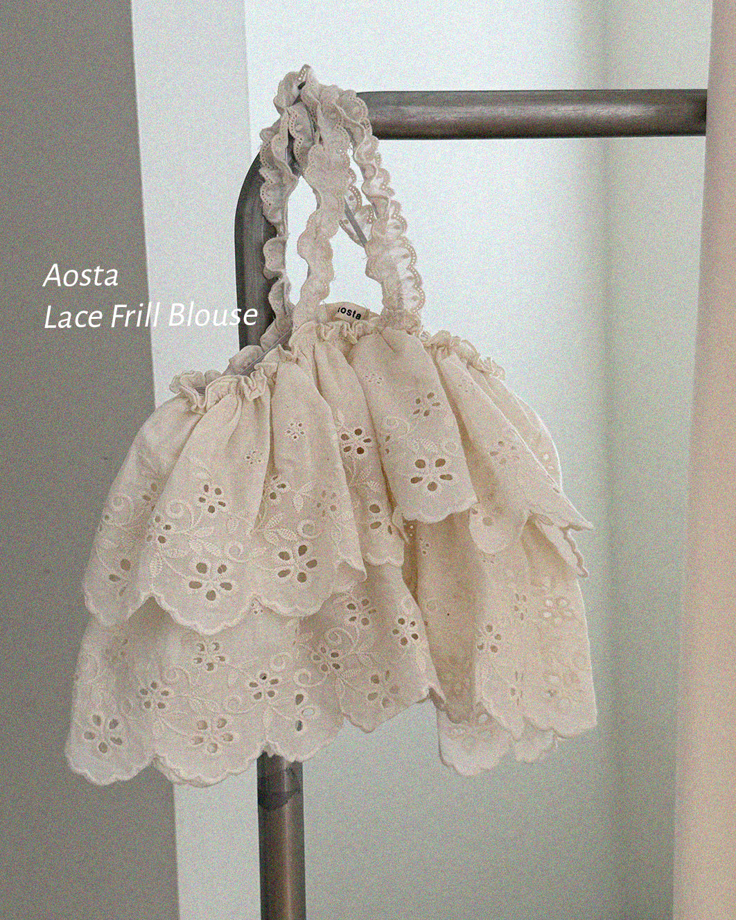 ［Aosta］Lace Cancan Blouse