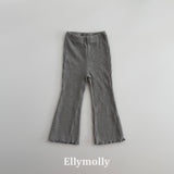 ［ELLY MOLLY］Mellow rib flare pants
