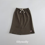 ［ELLY MOLLY］Shadow stripe long skirt