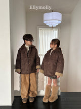 ［ELLY MOLLY］Soft tow tone mouton jacket