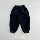 ［ELLY MOLLY］Velvet stripe jogger pants